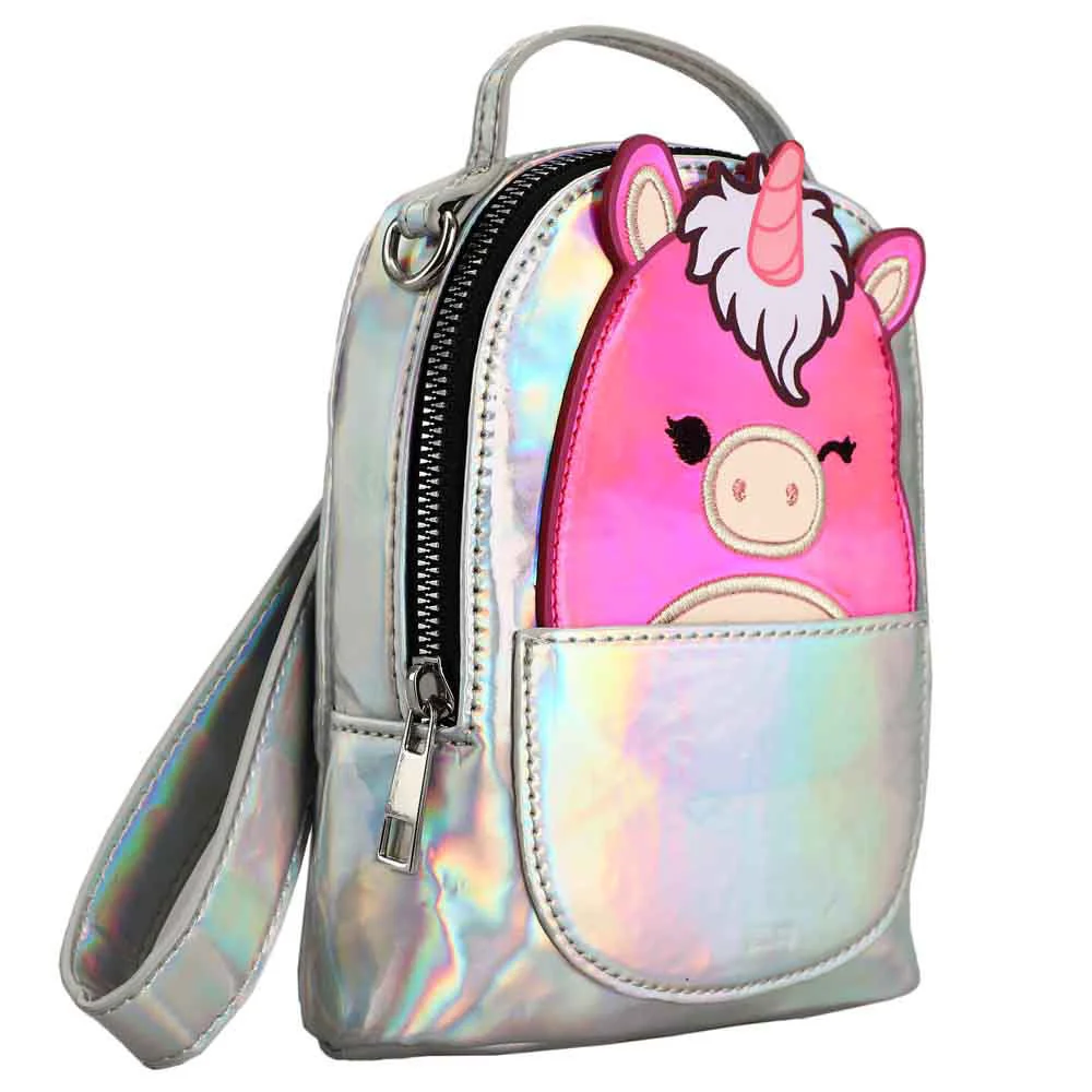 Squishmallows Lola The Unicorn White Wristlet Convertible Handbag-zoom-3