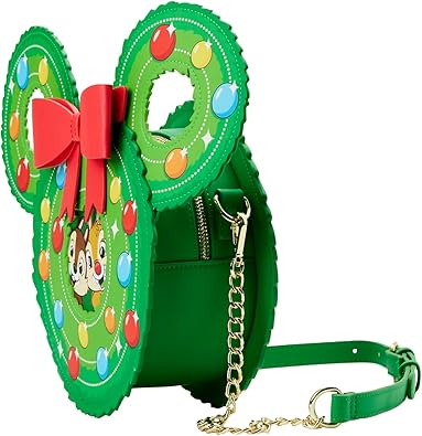 Loungefly Disney Chip and Dale Figural Wreath Crossbody-5