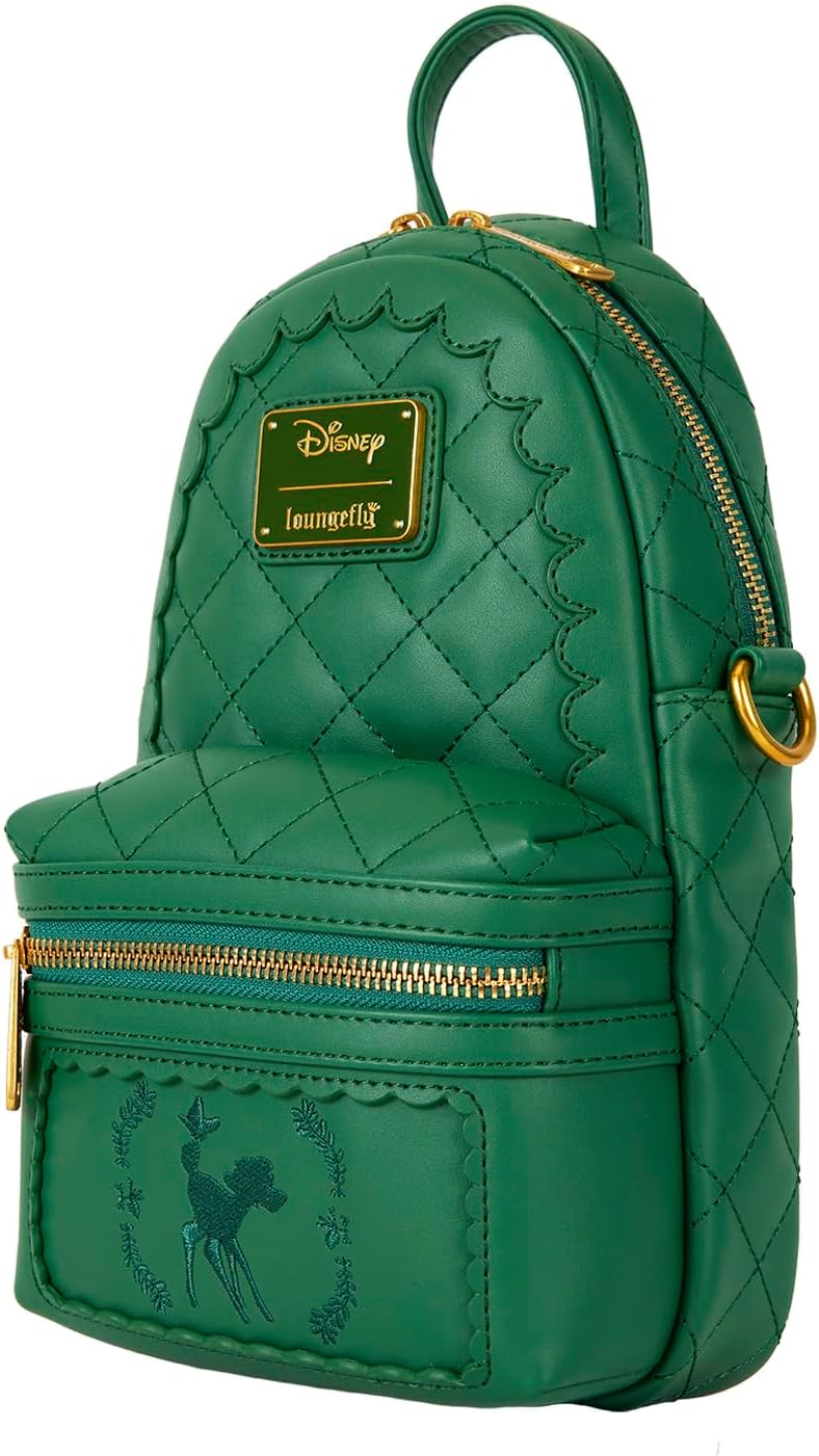 Loungefly Disney Bambi Texture Convertible Sling Crossbody Bag with Coin Bag-3