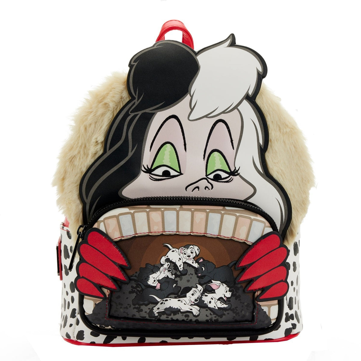 Loungefly Disney 101 Dalmatians Villains Scene Cruella Mini Backpack-zoom-1