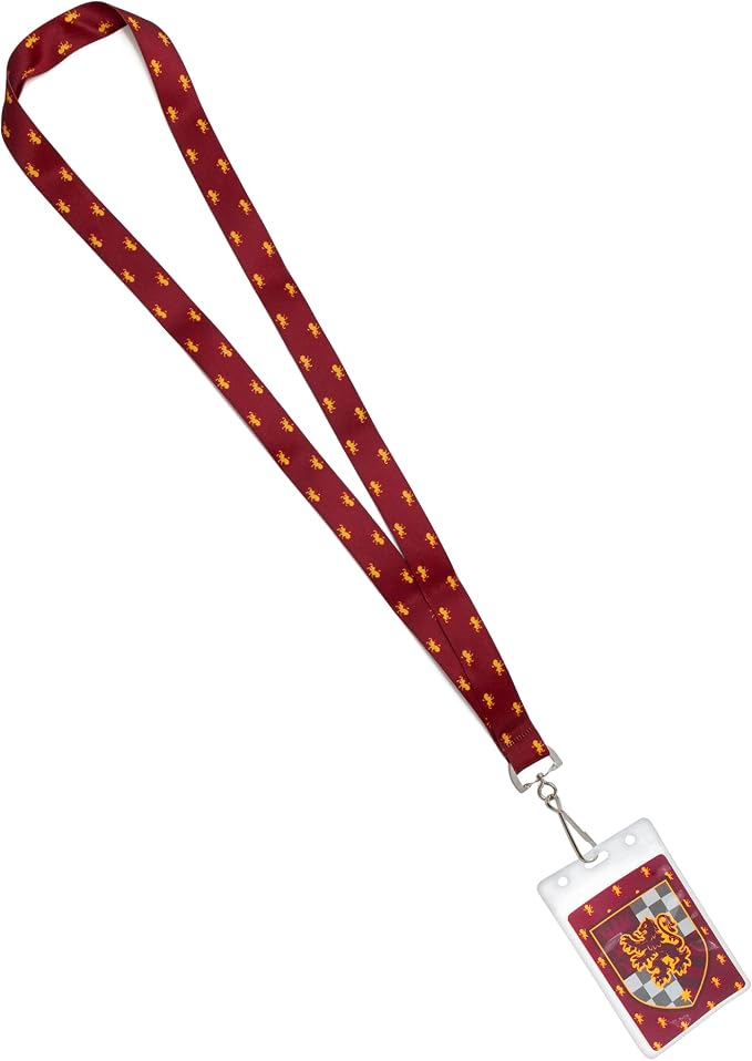 Culture Fly Harry Potter Gryffindor Premium 3pc Accessory Bundle - Crew Socks, Keychain, Lanyard