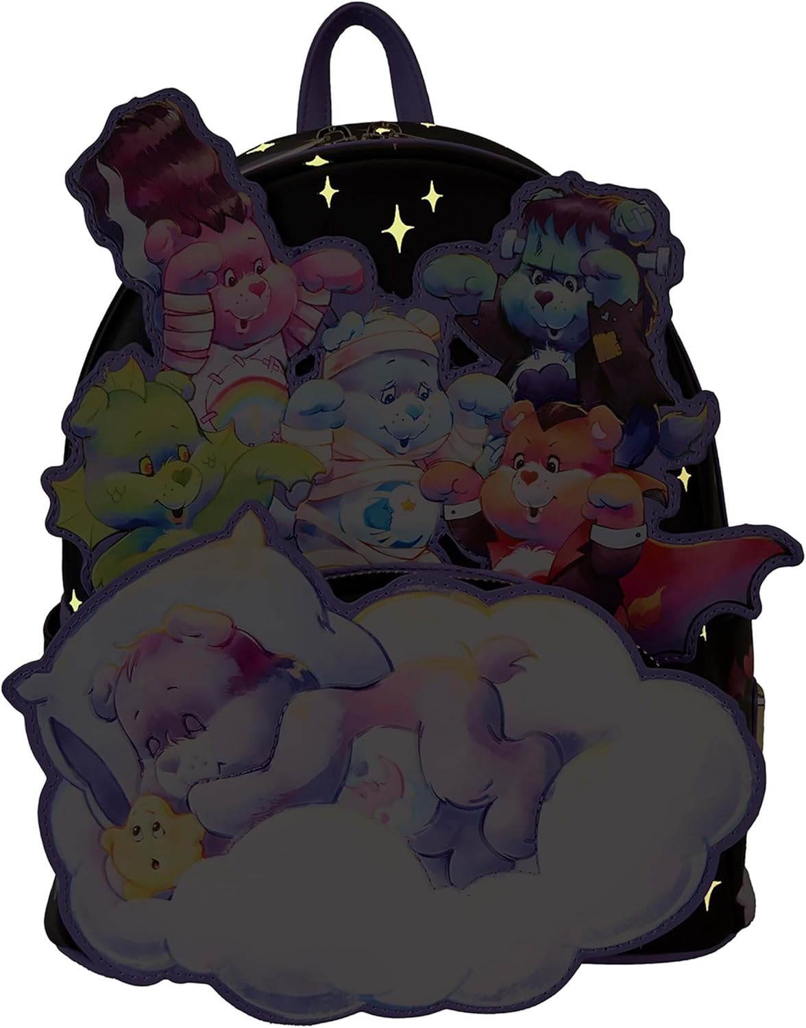Loungefly Care Bears x Universal Monsters Scary Dreams Mini Backpack-2
