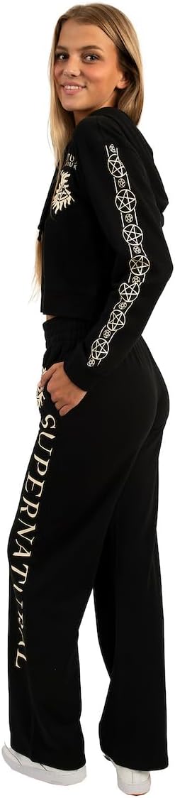 Supernatural Adult Zip Up Hoodie and Jogger Set-zoom-3