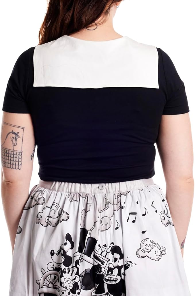 Loungefly Stitch Shoppe Disney Steamboat Willie Sailor top