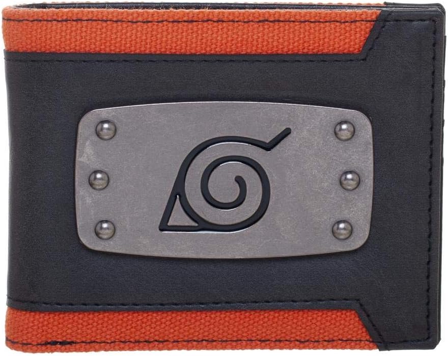 Naruto Hidden Leaf Village Badge Bi-Fold Wallet-1