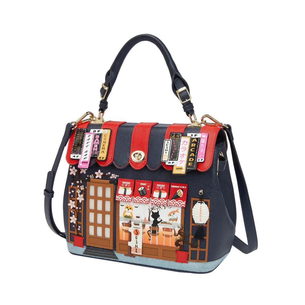 Vendula London Vendula Sushi - Blue Edition Grace Bag-zoom-5