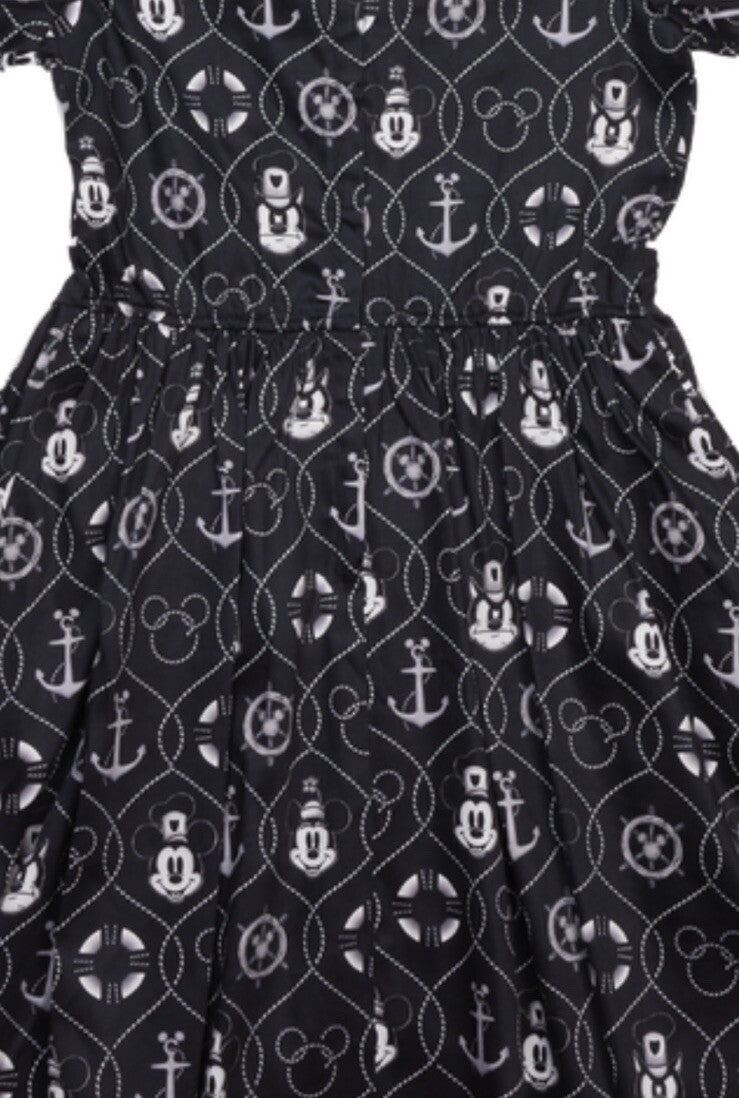 Loungefly Stitch Shoppe Disney Steamboat Willie Sailor Dress