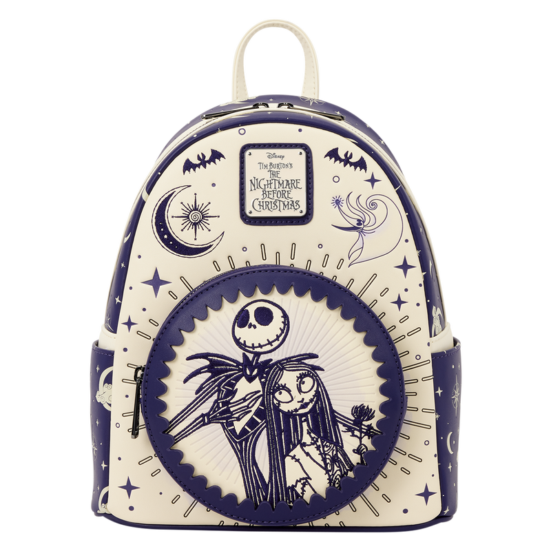 Loungefly The Nightmare Before Christmas Jack Skellington & Sally Night Sky Mini Backpack