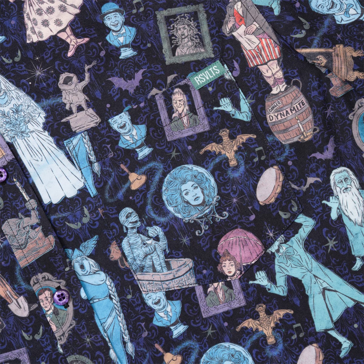 RSVLTS Disney's Haunted Mansion "Room for One More" – KUNUFLEX Short Sleeve Shirt-4