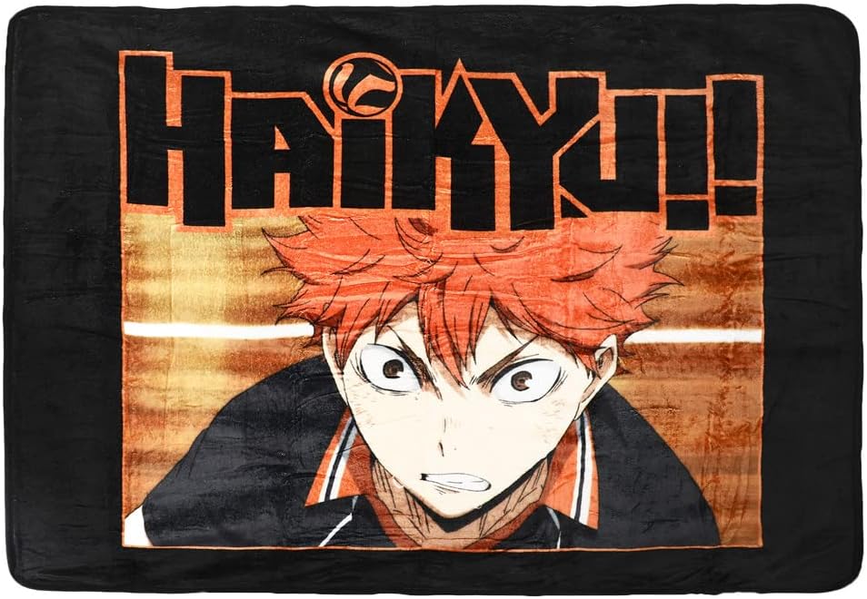 Haikyu Shoyo Hinata Character Fleece Throw Blanket-1