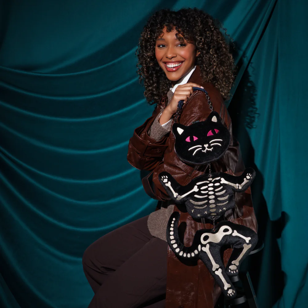 Vendula London Haunted Theatre Skelecat Bag-zoom-14