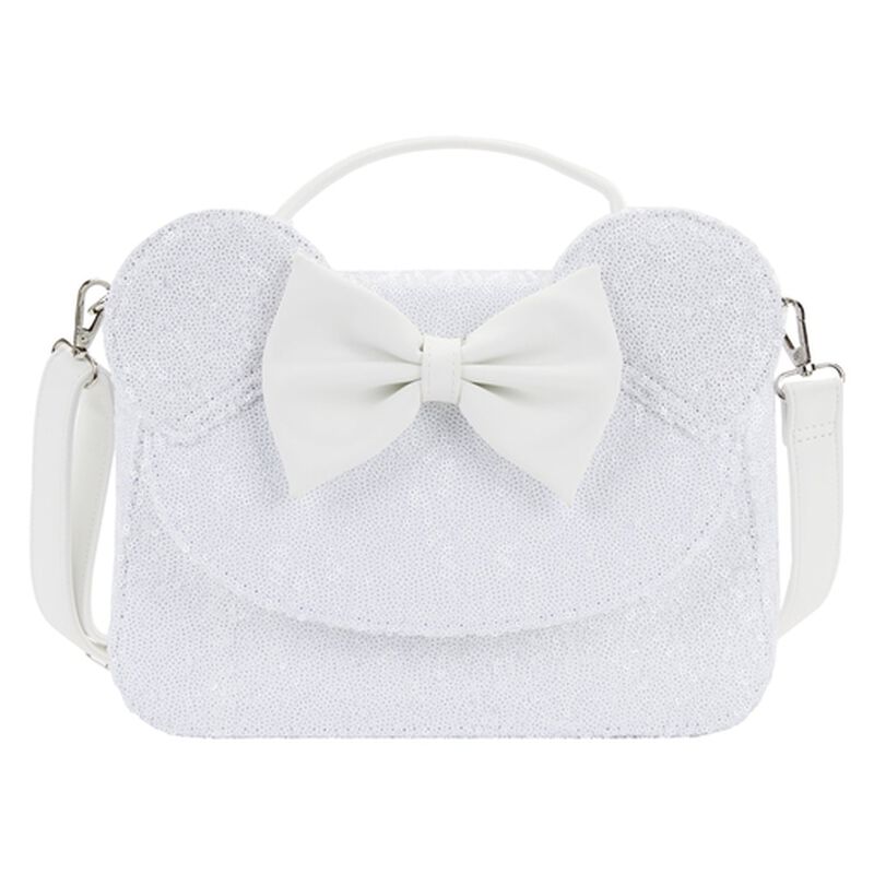 Loungefly Disney Minnie Mouse Sequin Wedding Crossbody Bag