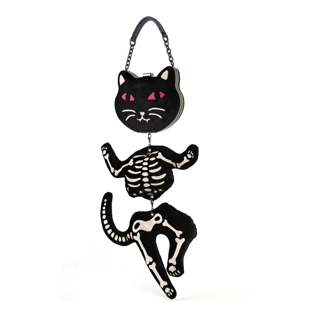 Vendula London Haunted Theatre Skelecat Bag-8