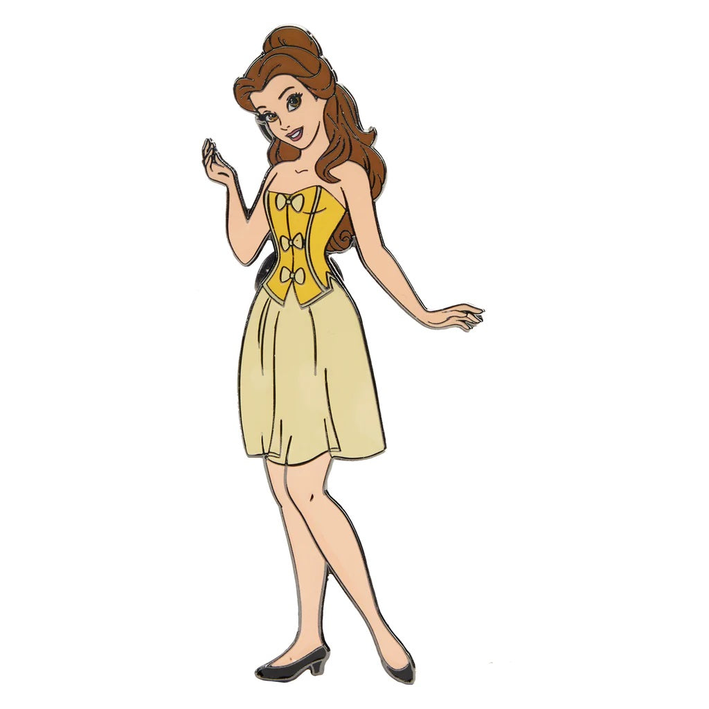 Loungefly Pin Set - Beauty And The Beast Belle Magnetic Paper Doll Pin Set-5