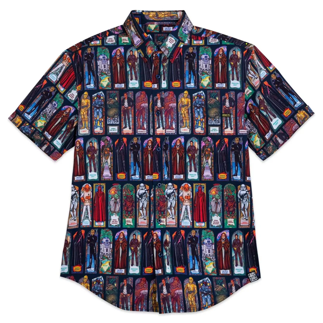 RSVLTS Star Wars "Jedi Temple" – KUNUFLEX Short Sleeve Button Up Shirt-zoom-1