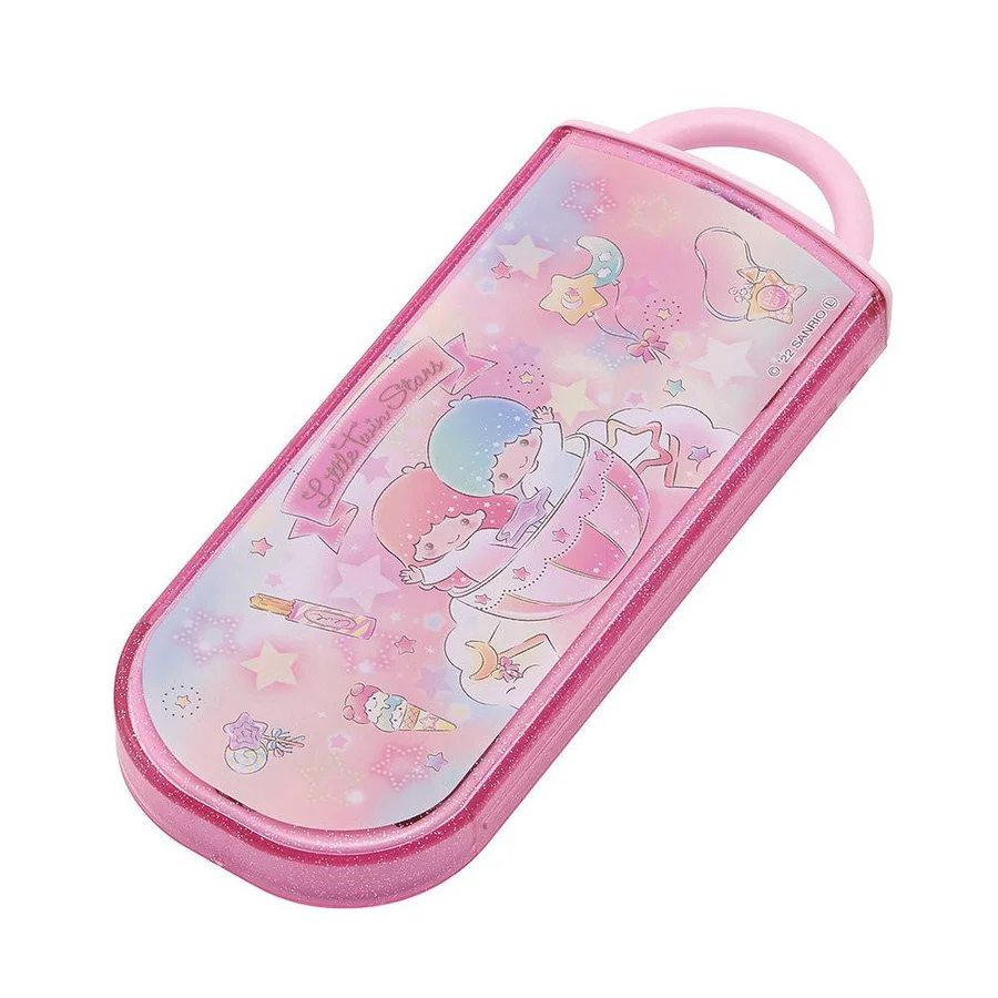 Sanrio Little Twins Stars Utensil set with carrying case-1