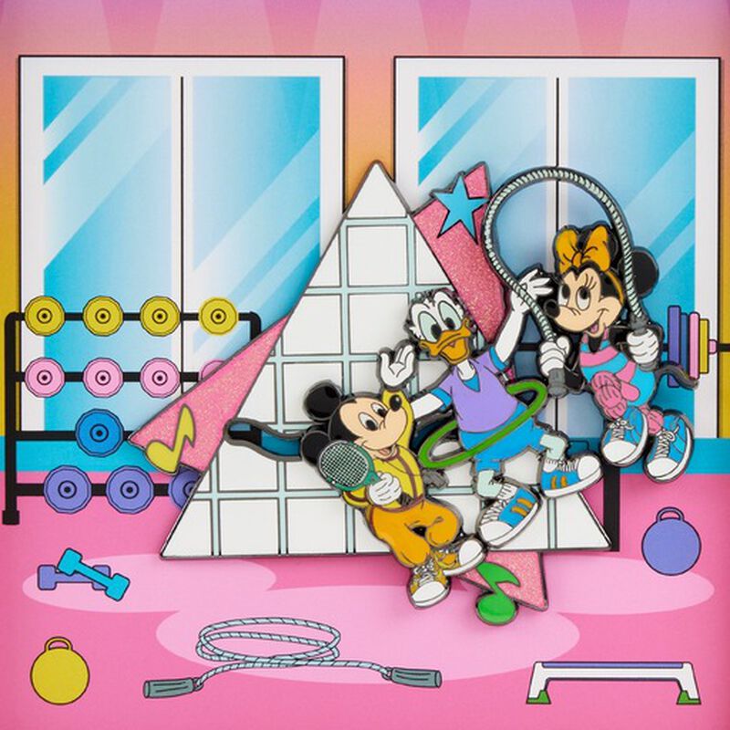 Loungefly Mickeys Mousercise 3" Collector Box Pin-zoom-5
