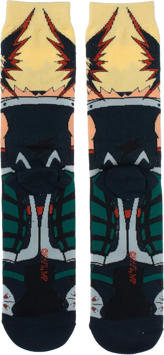 My Hero Academia Bakugo 360 Character Socks-3
