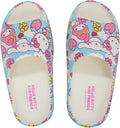 BIOWORLD Hello Kitty Character Toss Floral and Cloud Art Women's Slides-Large
