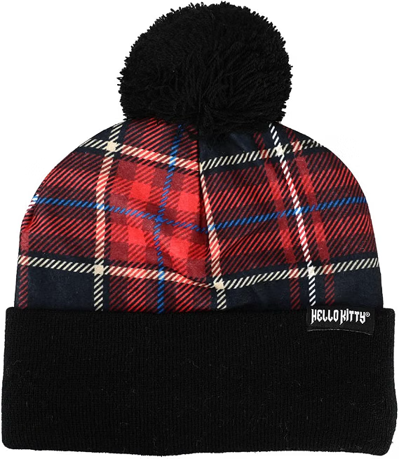 Hello Kitty Magic Jacquard Crown Embroidered Cuffed Knit Beanie Hat for Adults-2
