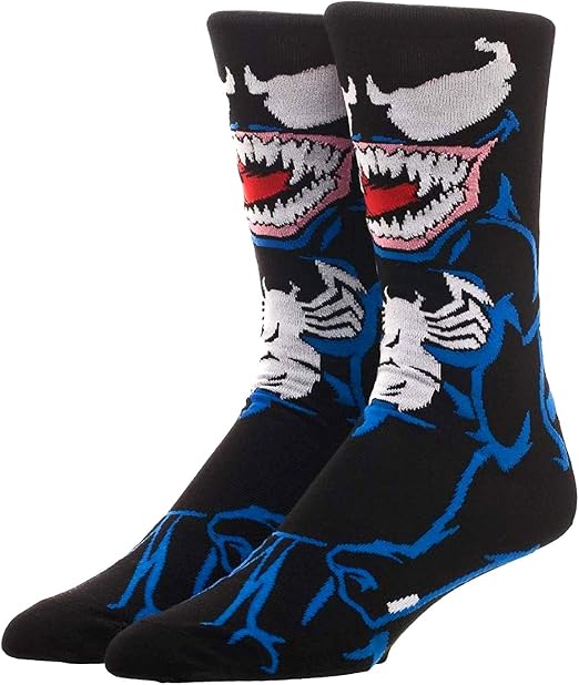 Marvel Venom Symbiote Casual 360 Crew Socks-1