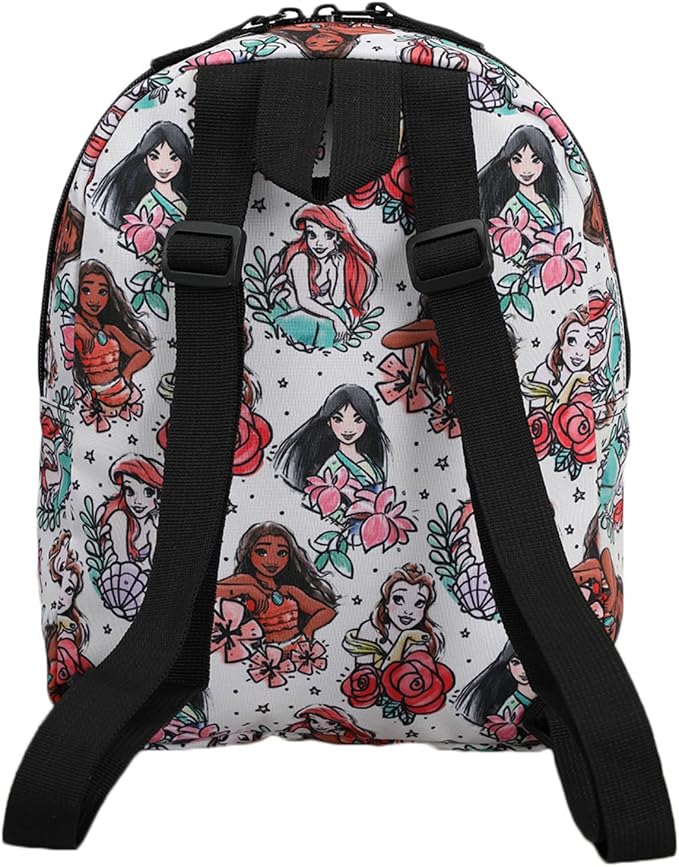 Disney Princesses All Over Print Nylon Mini Backpack-zoom-3