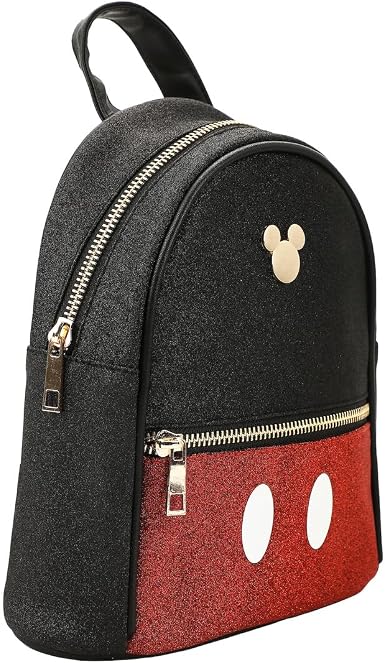 Disney Mickey Mouse Black 8.5  Micro Mini Backpack-3