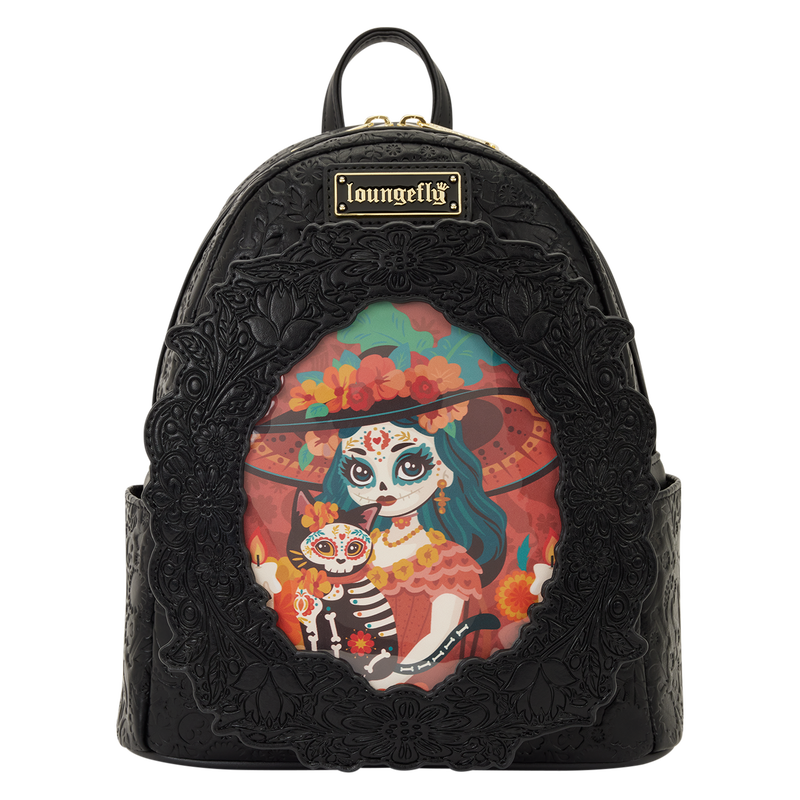Loungefly Día de los Muertos La Catrina Photo Insert Mini Backpack-1