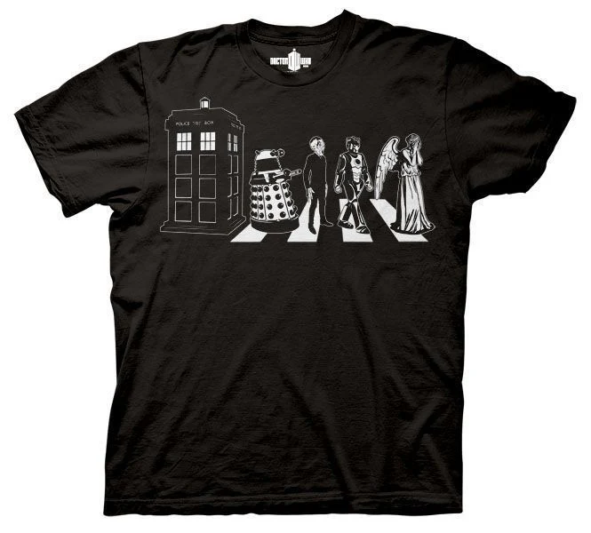 Doctor Who Detailed Street Crossing T-shirt-zoom-1