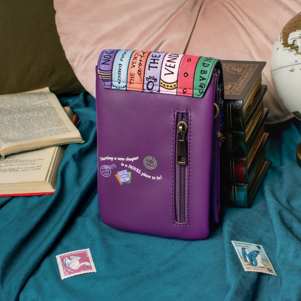 Vendula London Travelling Library Bookshop Phone Pouch-zoom-11