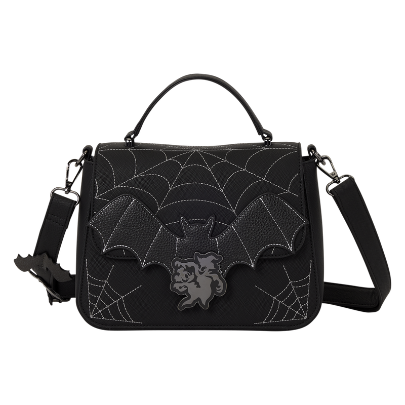 Loungefly Mickey & Minnie Spiderweb & Bats Crossbody Bag-1
