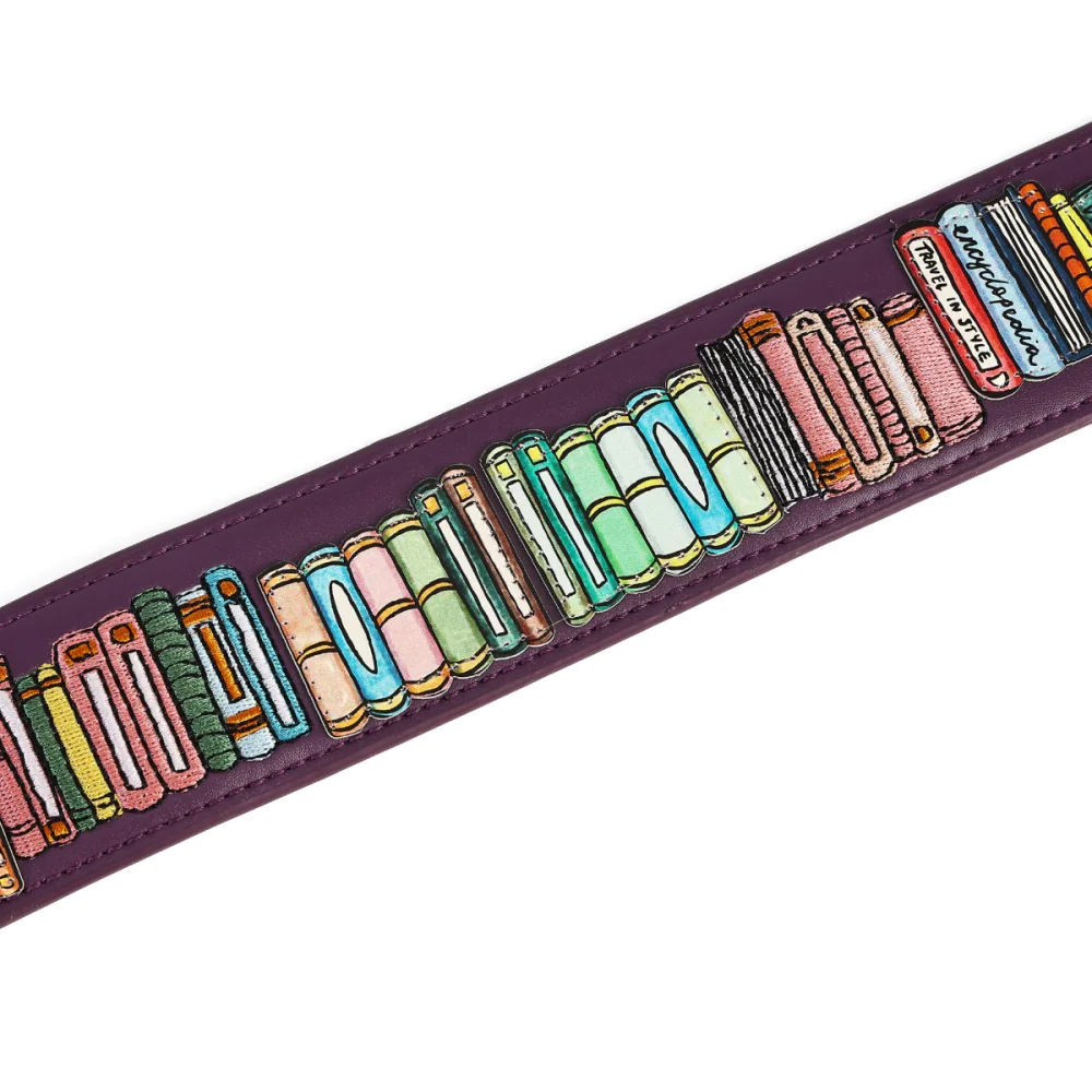 Vendula London Travelling Library Bookshop Wide Shoulder Strap-4