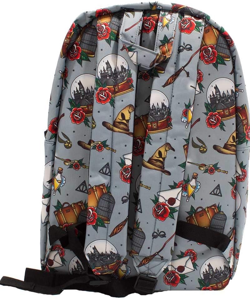 Loungefly Harry Potter Relics Tattoo All Over Print Backpack