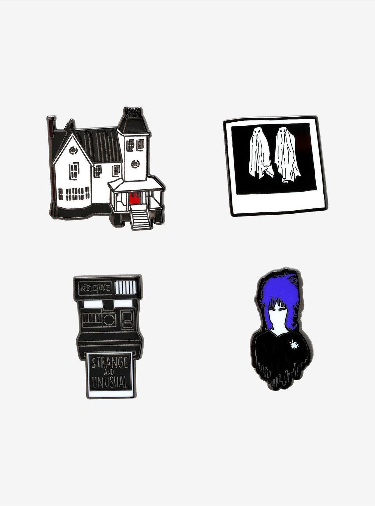 Loungefly BeetleJuice 4-Piece Enamel Pin Set-zoom-1