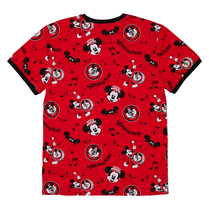 Loungefly Apparel Disney100 Mouseketeers All-Over Print Unisex Ringer T Shirt-zoom-6
