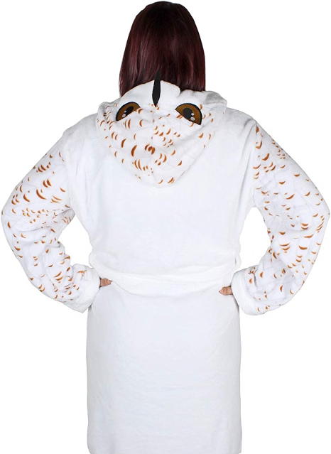 Harry Potter Hedwig Full Sleeve White Robe-3