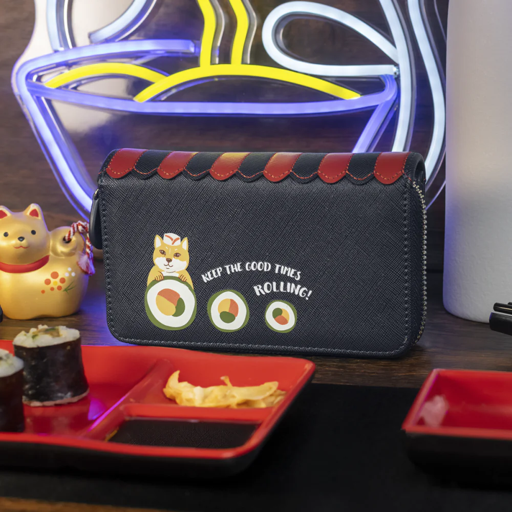 Vendula London Vendula Sushi - Blue Edition Medium Ziparound Wallet-zoom-10