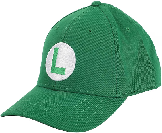 Super Marie Bros Luigi Green flex fit hat-zoom-1