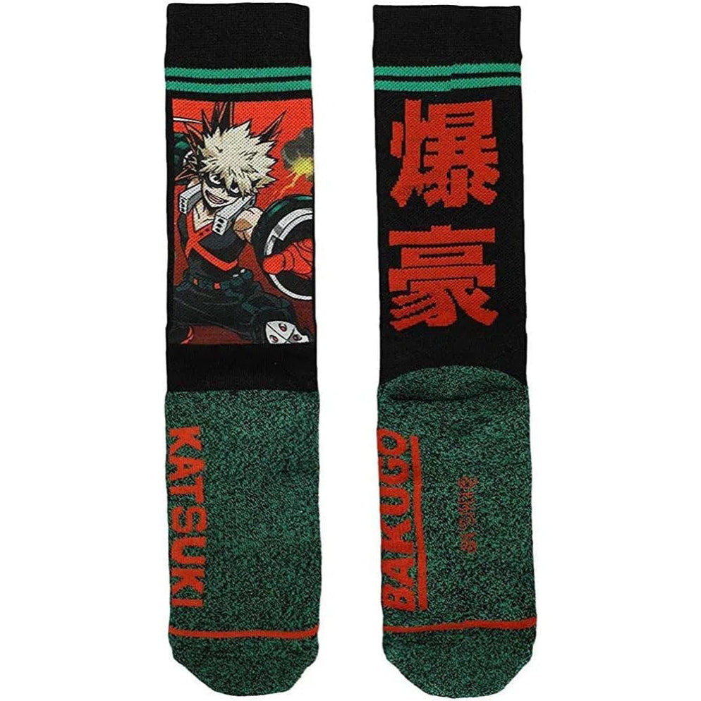 My Hero Academia - Katsuki Bakugo Crew Socks (Sublimated) - Bioworld-2