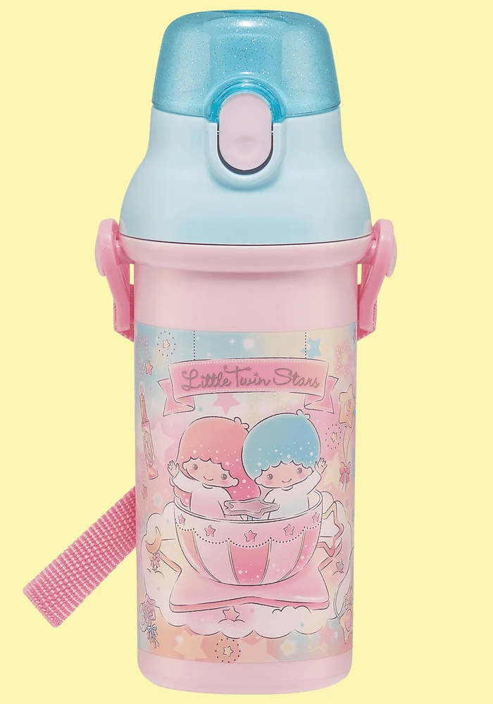 Sanrio Little Twin Stars Water Bottle with Strap 16.23oz