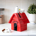Vandor Peanuts Snoopy Doghouse Sculpted Ceramic Cookie Jar New with Box