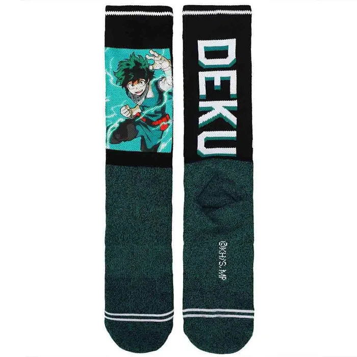 My Hero Academia Deku Casual Sublimation Crew Socks for Men-2