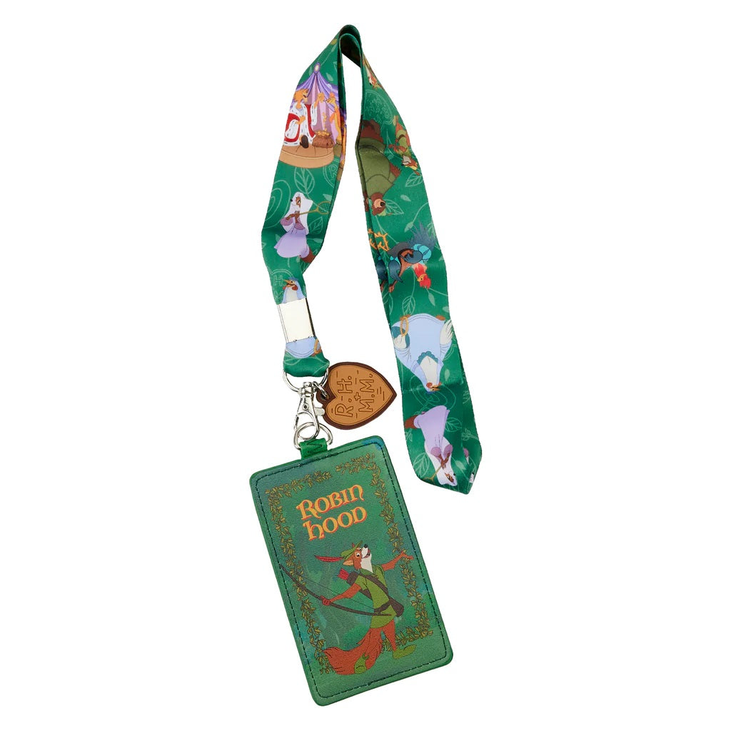 Loungefly Disney Robin Hood Classic Book Lanyard with Cardholder-zoom-1