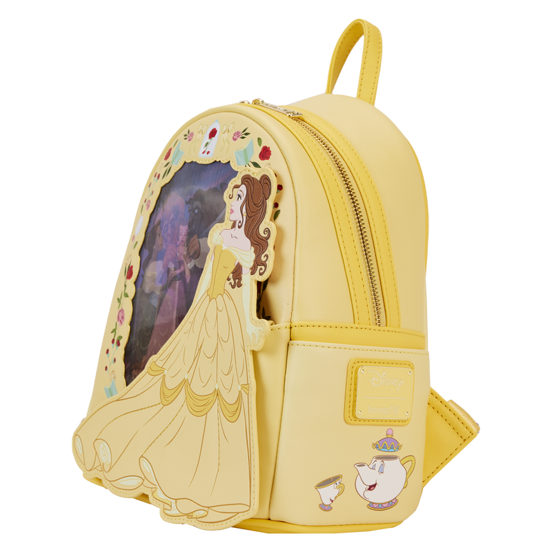 Loungefly Disney Beauty and the Beast Belle Princess Lenticular Mini Backpack-zoom-5
