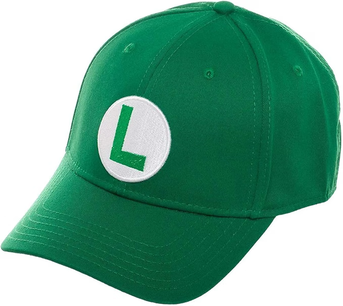 Super Marie Bros Luigi Green flex fit hat-zoom-4