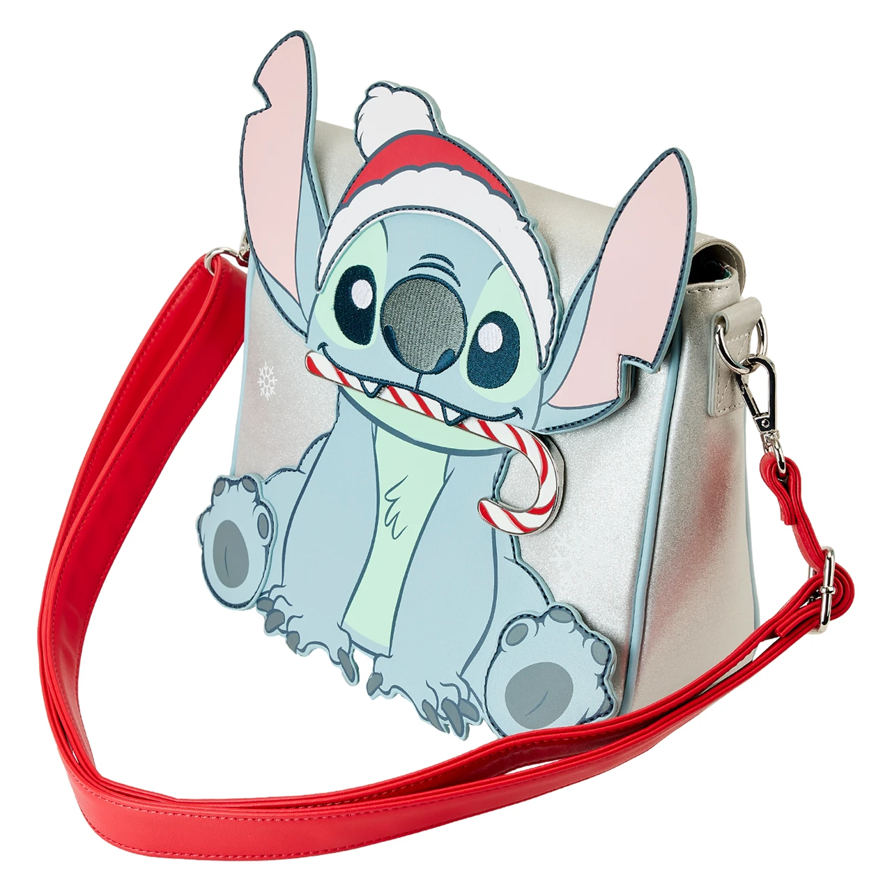 Loungefly Disney Stitch Holiday Glitter Crossbody Bag-zoom-3