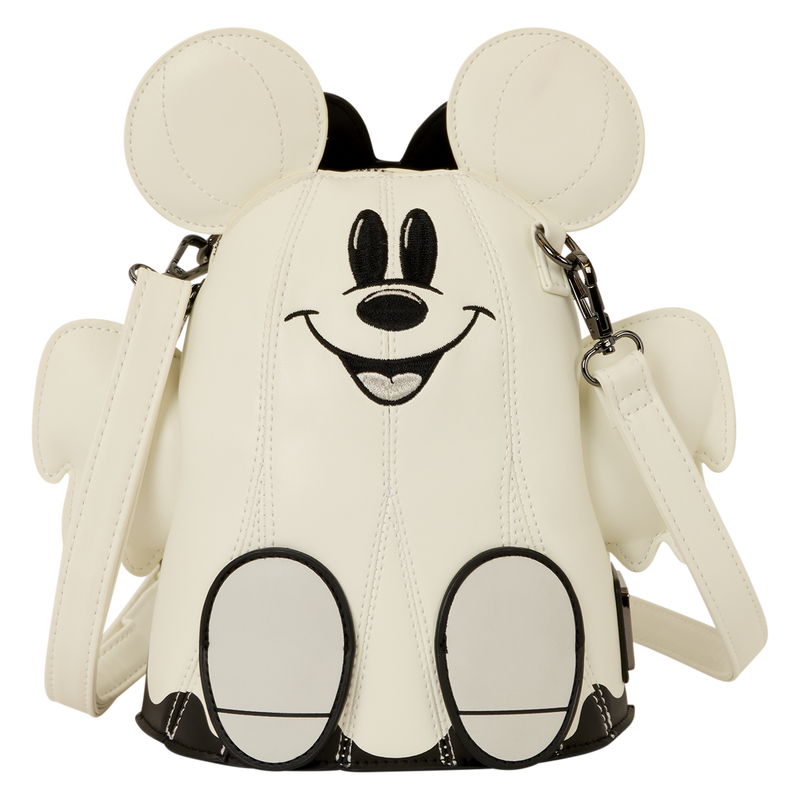 Loungefly Mickey & Minnie Mouse Ghost Glow Figural Crossbody Bag