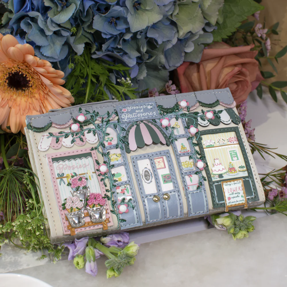 Vendula London Posies and Patisseries Compact Folding Wallet-zoom-1