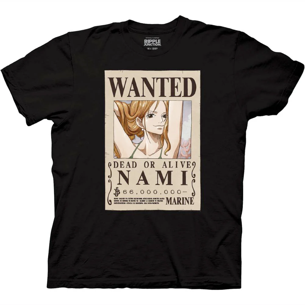 One Piece Nami Wanted Poster T-Shirt-zoom-1