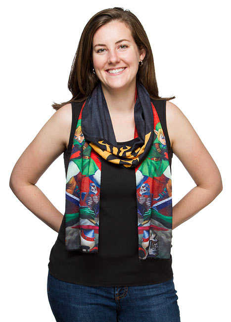Legend of Zelda Poly Knit Scarf Ocarina of Time 3D Scarf Limited Edition-1